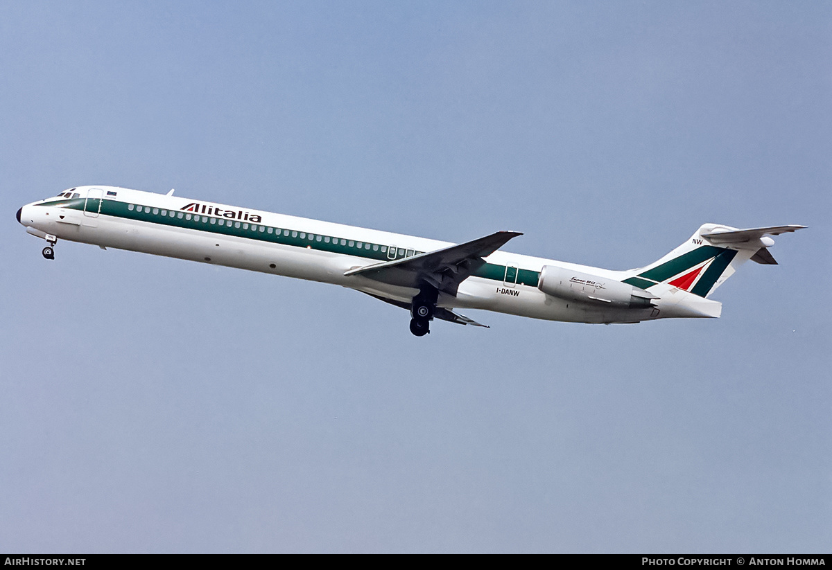 Aircraft Photo of I-DANW | McDonnell Douglas MD-82 (DC-9-82) | Alitalia | AirHistory.net #189623