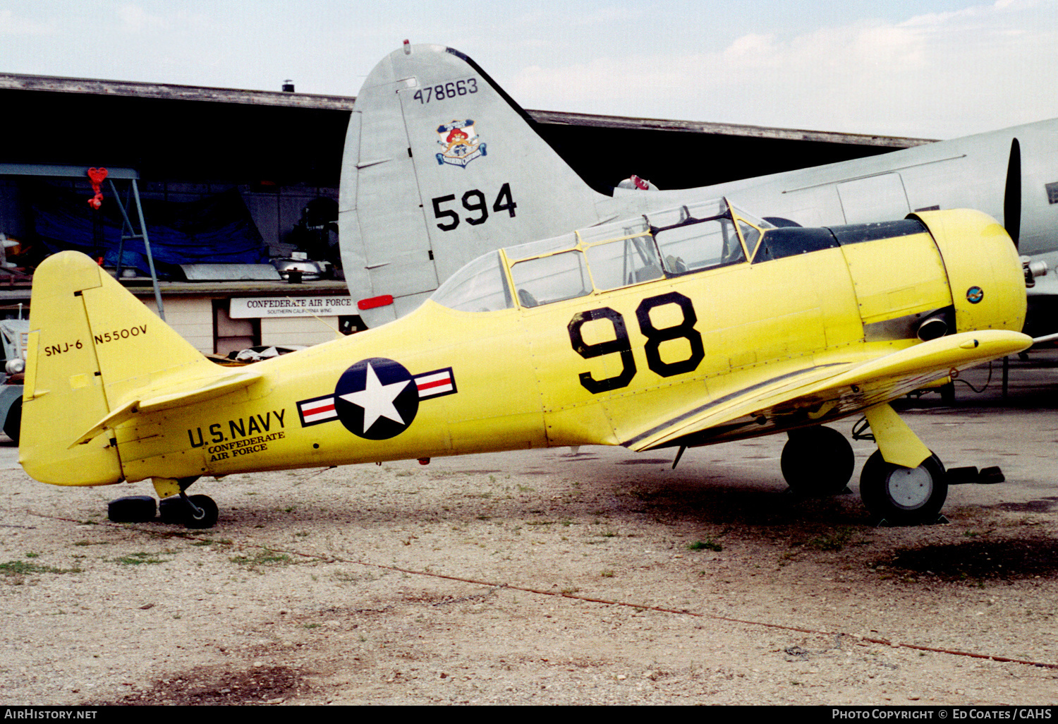 Aircraft Photo of N5500V | North American SNJ-6 Texan | Confederate Air Force | USA - Navy | AirHistory.net #189659