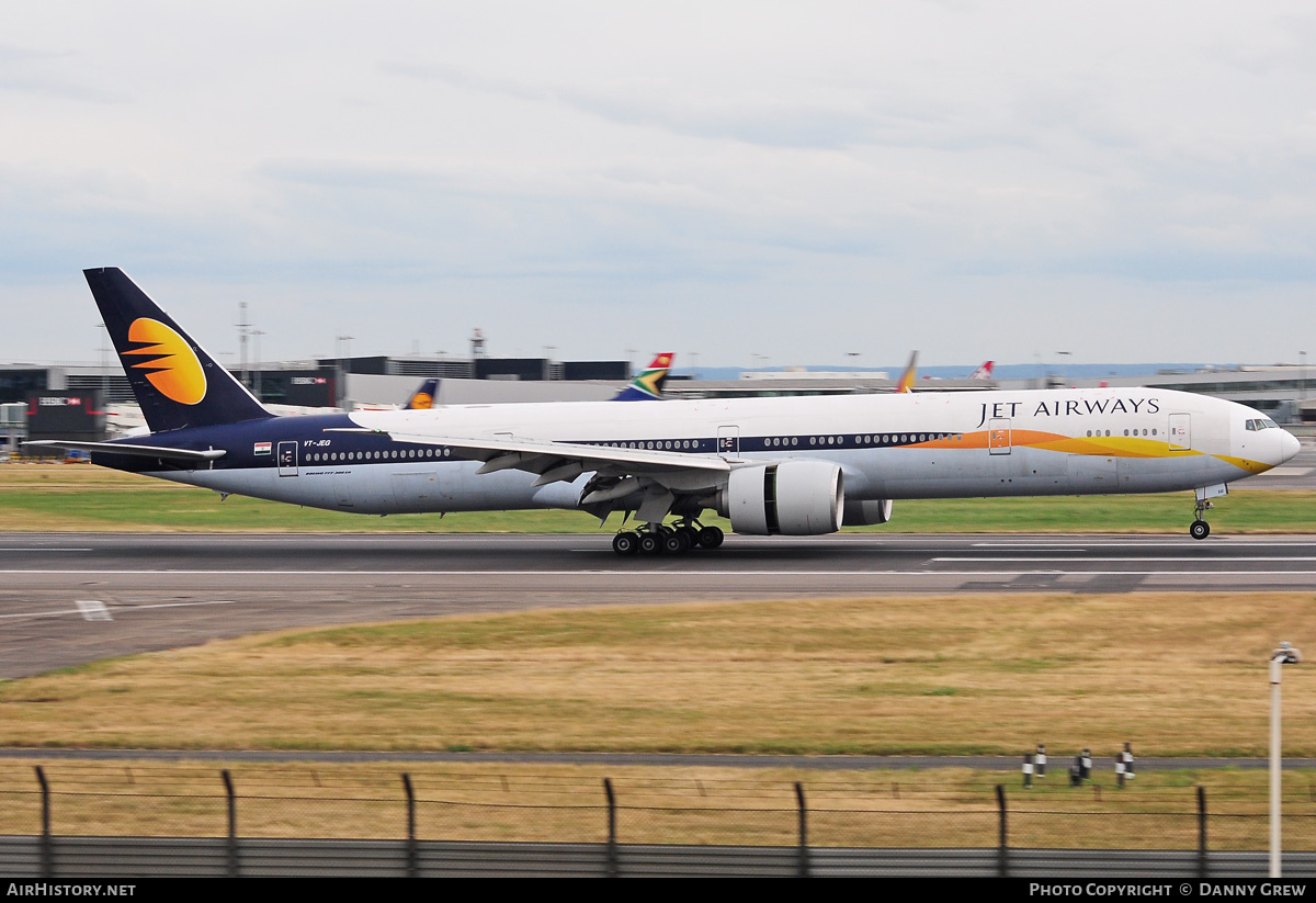 Aircraft Photo of VT-JEG | Boeing 777-35R/ER | Jet Airways | AirHistory.net #189712