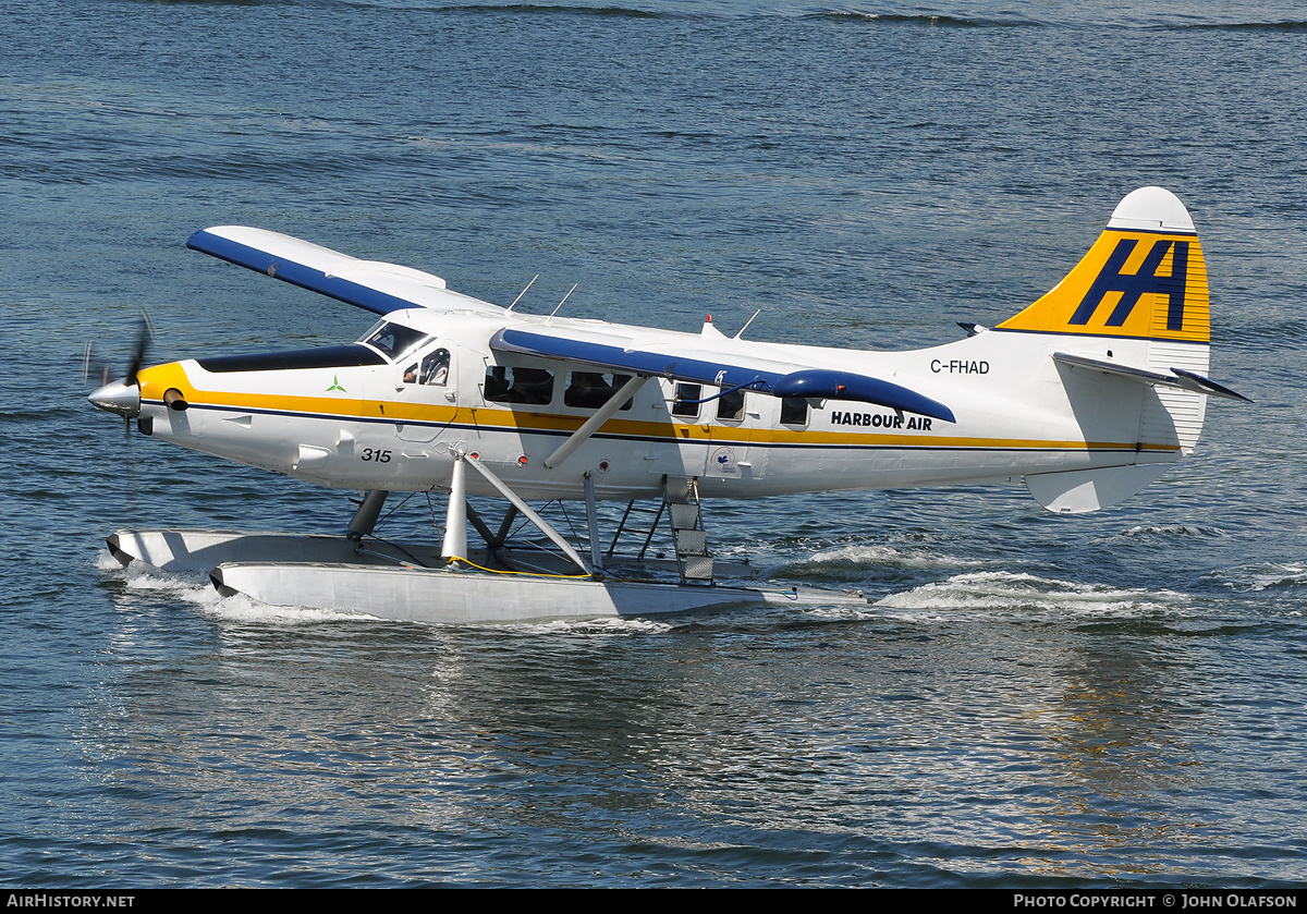 Aircraft Photo of C-FHAD | Vazar DHC-3T Turbine Otter | Harbour Air | AirHistory.net #189785