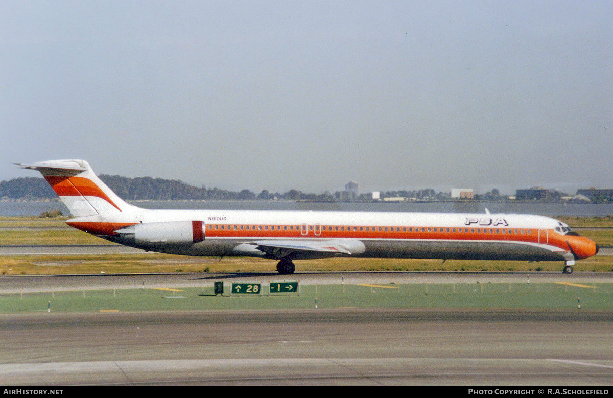Aircraft Photo of N810US | McDonnell Douglas MD-81 (DC-9-81) | PSA - Pacific Southwest Airlines | AirHistory.net #189825
