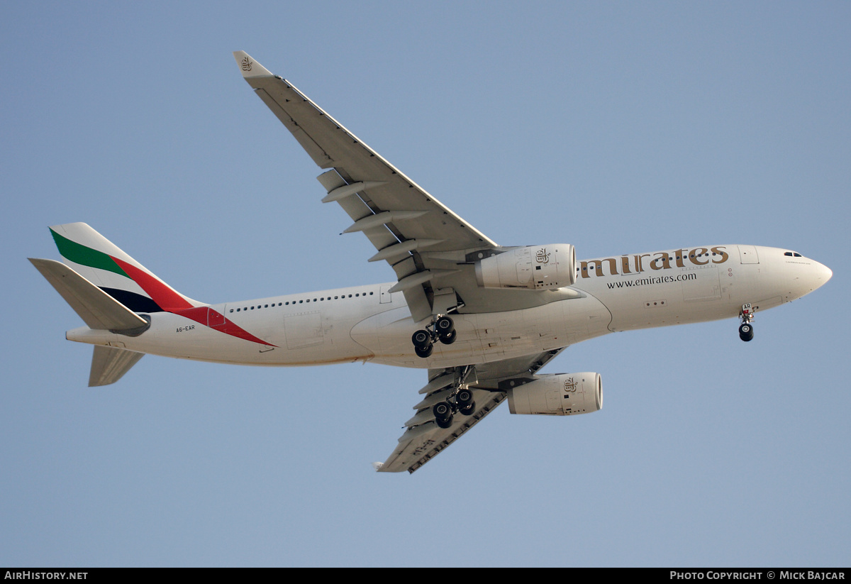 Aircraft Photo of A6-EAR | Airbus A330-243 | Emirates | AirHistory.net #189832