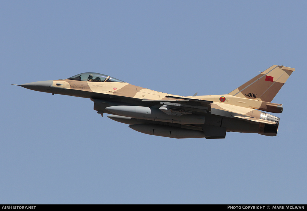 Aircraft Photo of 08-8011 | Lockheed Martin F-16C Fighting Falcon | Morocco - Air Force | AirHistory.net #189836
