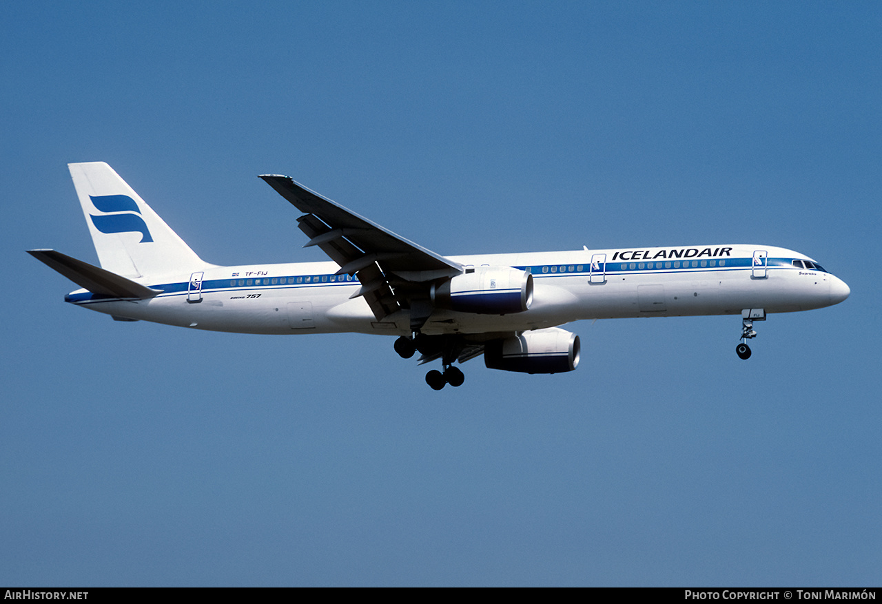 Aircraft Photo of TF-FIJ | Boeing 757-208 | Icelandair | AirHistory.net #189897