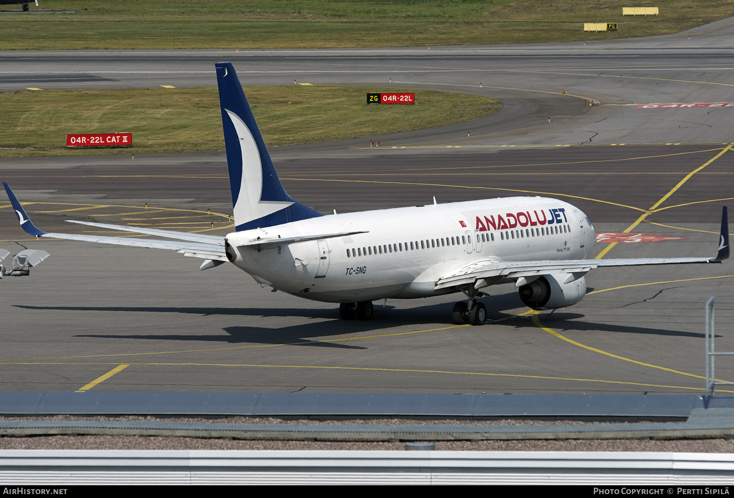 Aircraft Photo of TC-SNG | Boeing 737-8HC | AnadoluJet | AirHistory.net #189915