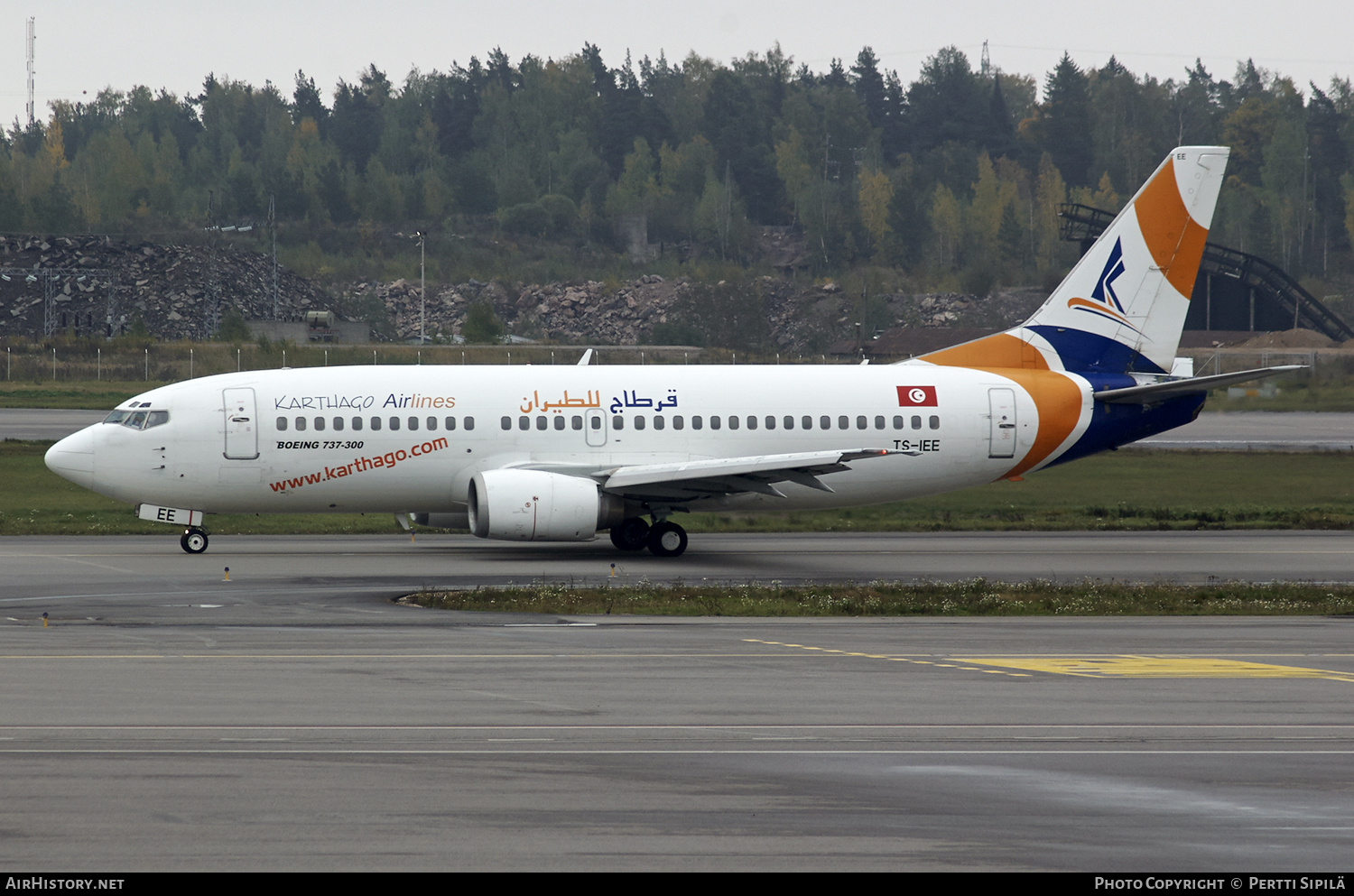 Aircraft Photo of TS-IEE | Boeing 737-33A | Karthago Airlines | AirHistory.net #189977