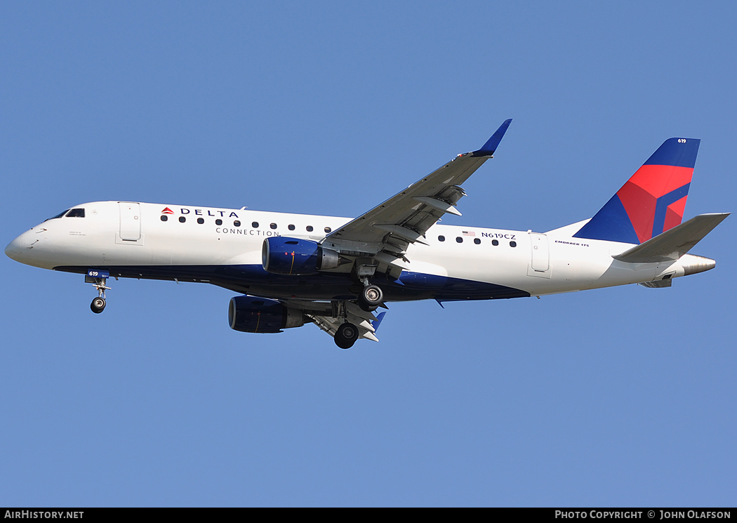 Aircraft Photo of N619CZ | Embraer 175LR (ERJ-170-200LR) | Delta Connection | AirHistory.net #189999