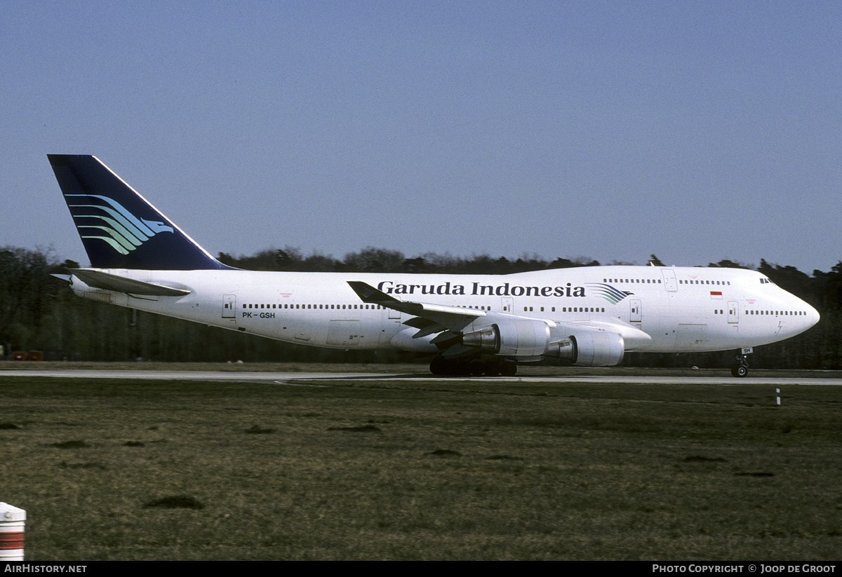 Aircraft Photo of PK-GSH | Boeing 747-4U3 | Garuda Indonesia | AirHistory.net