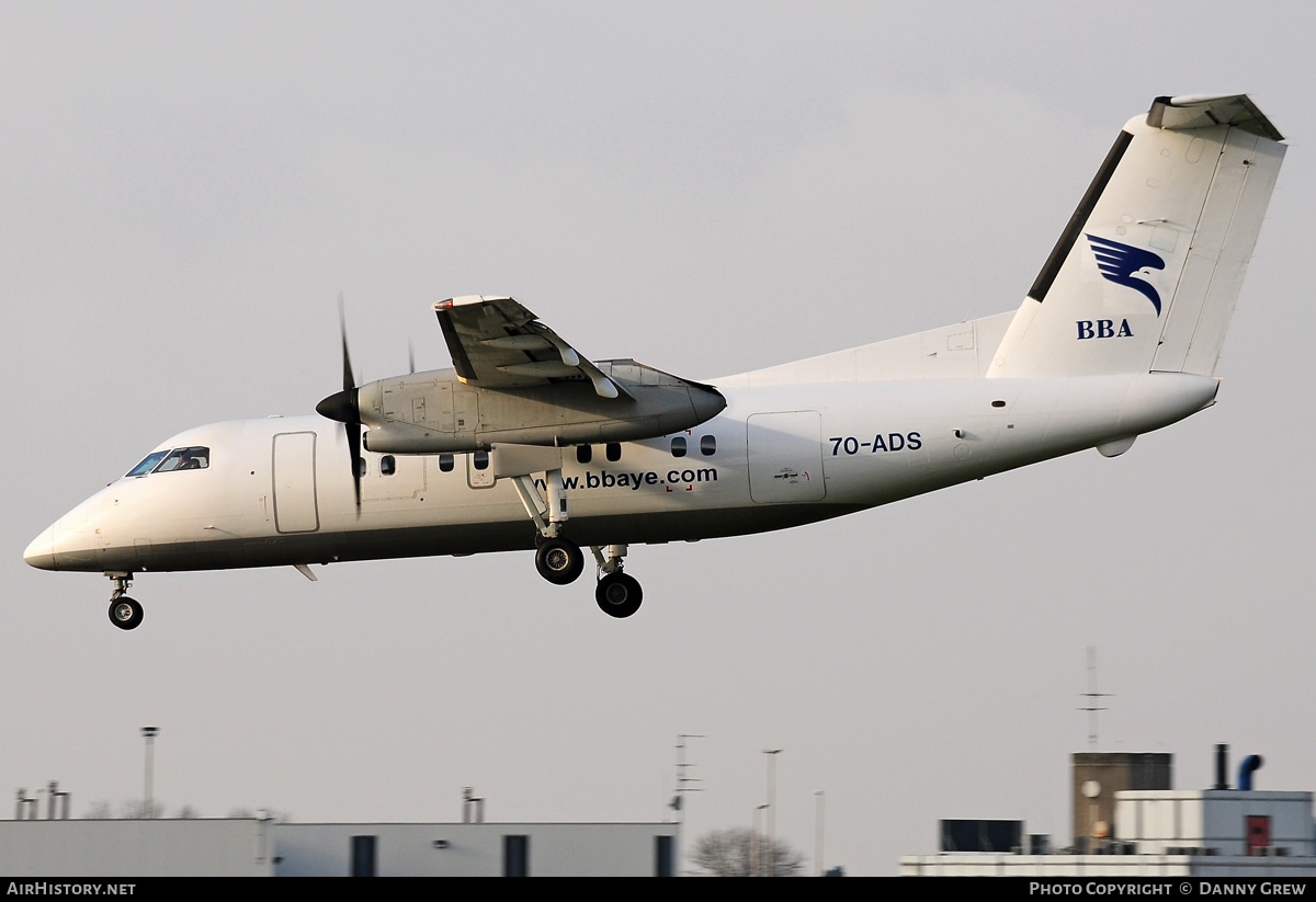 Aircraft Photo of 7O-ADS | De Havilland Canada DHC-8-102A Dash 8 | BBA - Blue Bird Aviation | AirHistory.net #190043