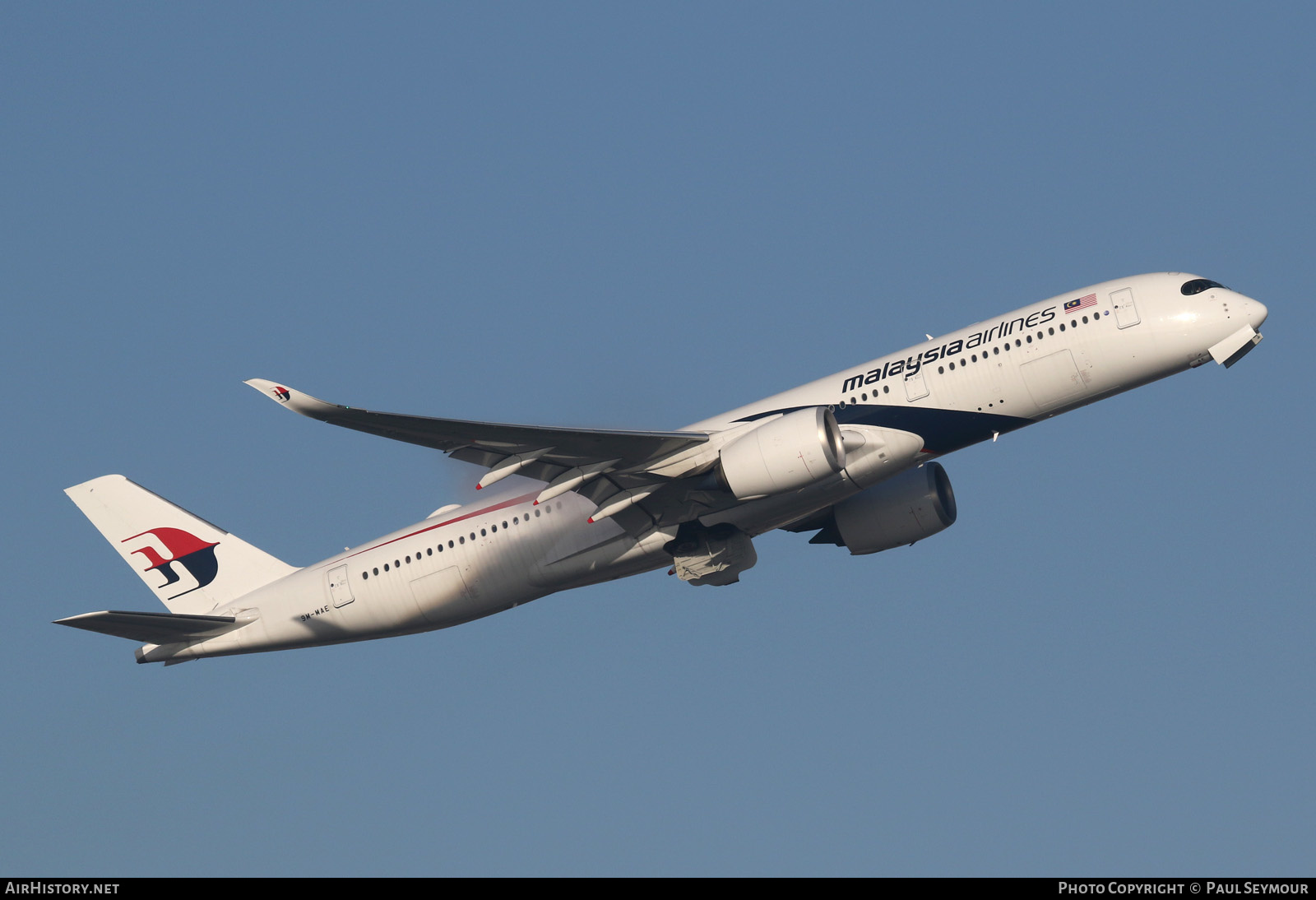 Aircraft Photo of 9M-MAE | Airbus A350-941 | Malaysia Airlines | AirHistory.net #190088