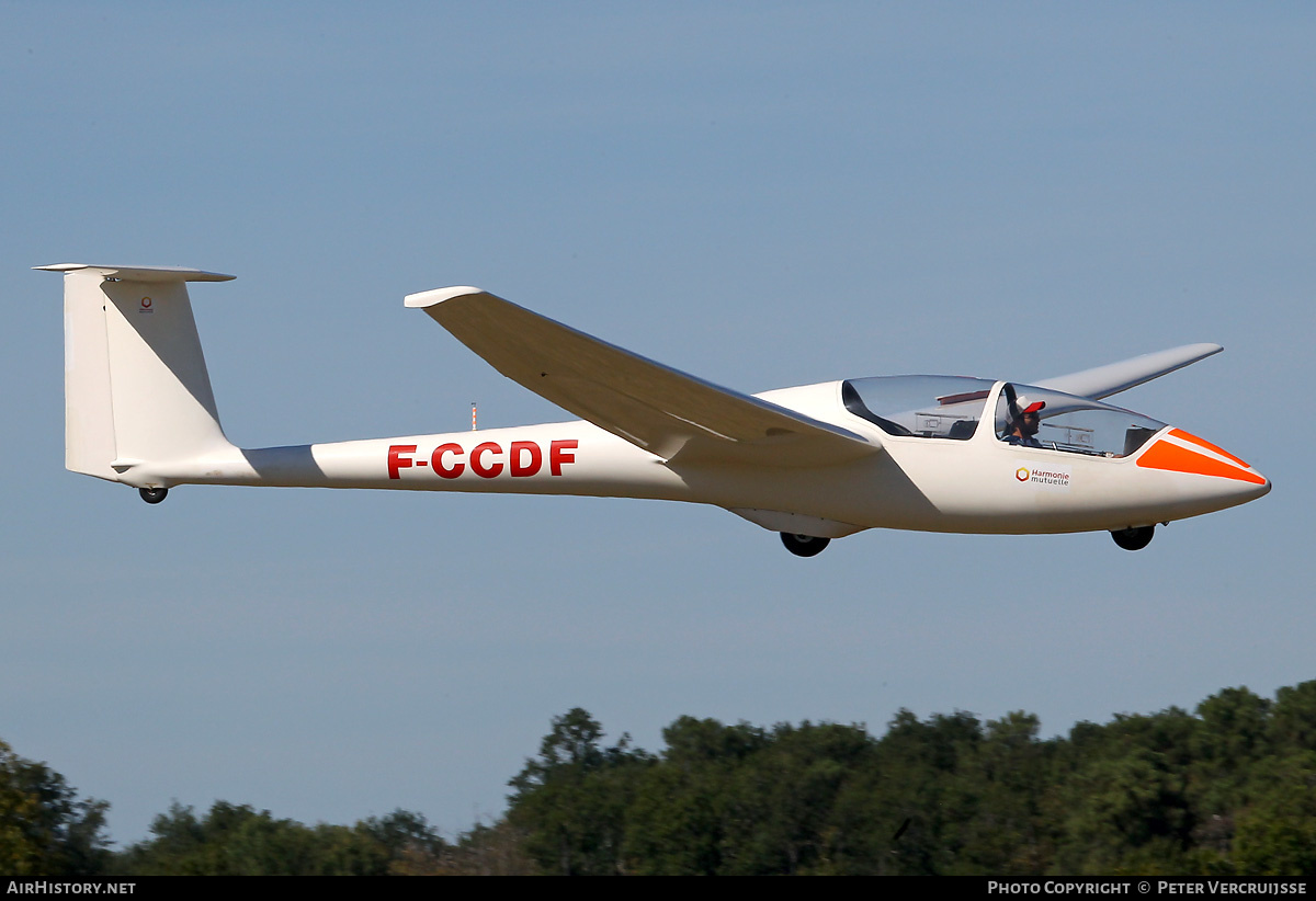 Aircraft Photo of F-CCDF | Schleicher ASK-21 | Harmonie Mutuelle | AirHistory.net #190106