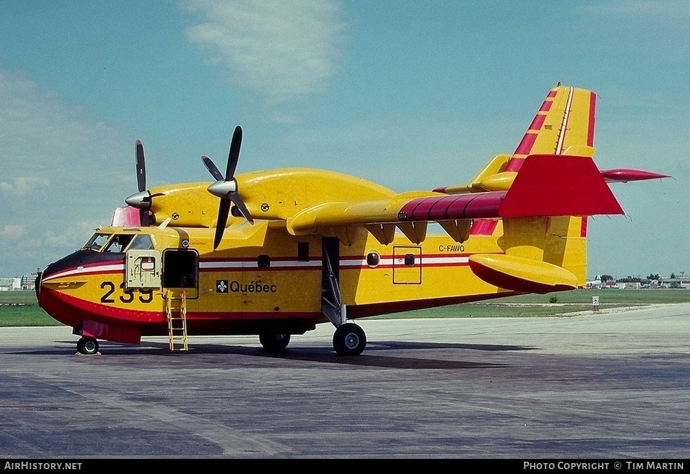 Aircraft Photo of C-FAWQ | Canadair CL-215T (CL-215-6B11) | Gouvernement du Québec | AirHistory.net #190126