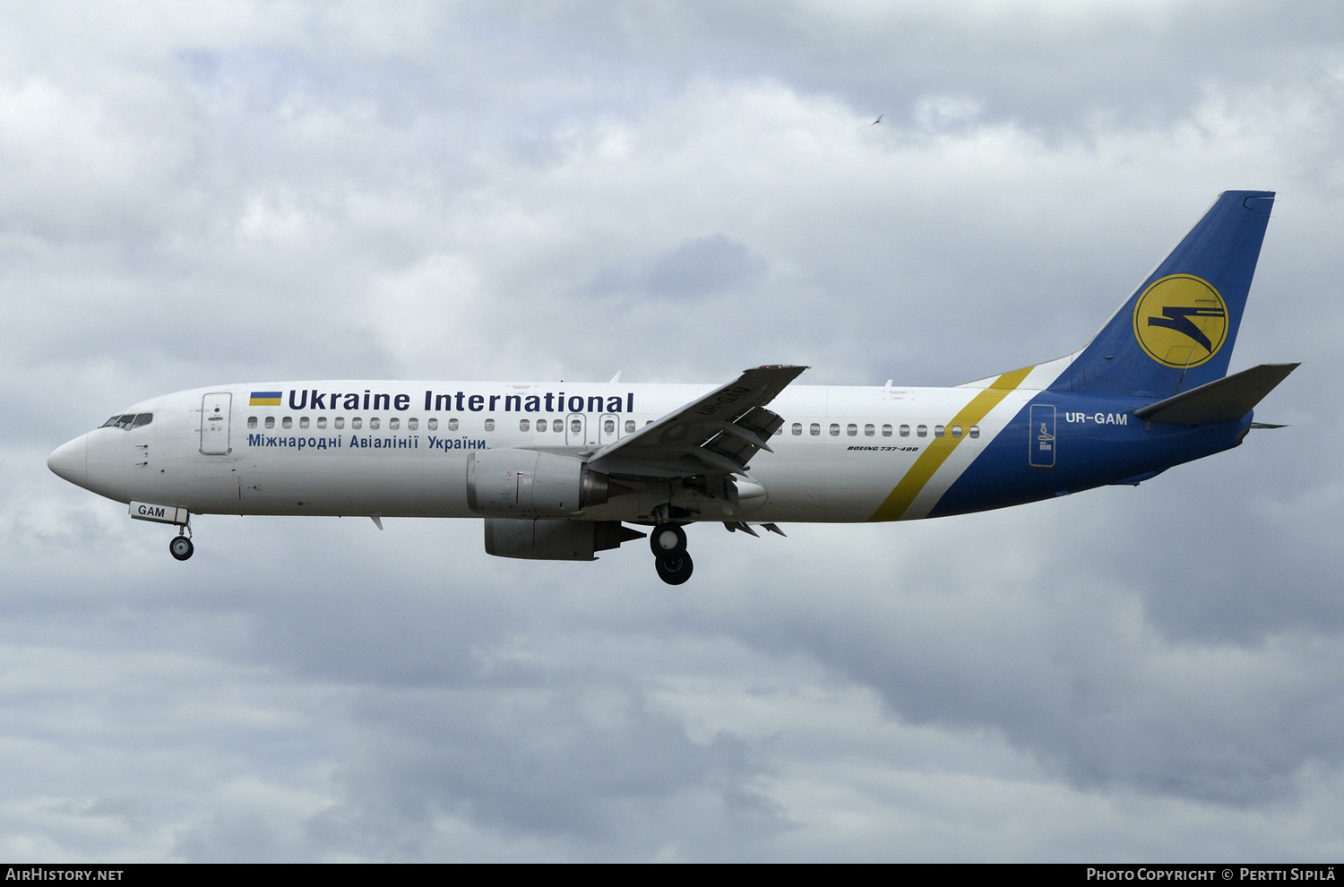 Aircraft Photo of UR-GAM | Boeing 737-4Y0 | Ukraine International Airlines | AirHistory.net #190152