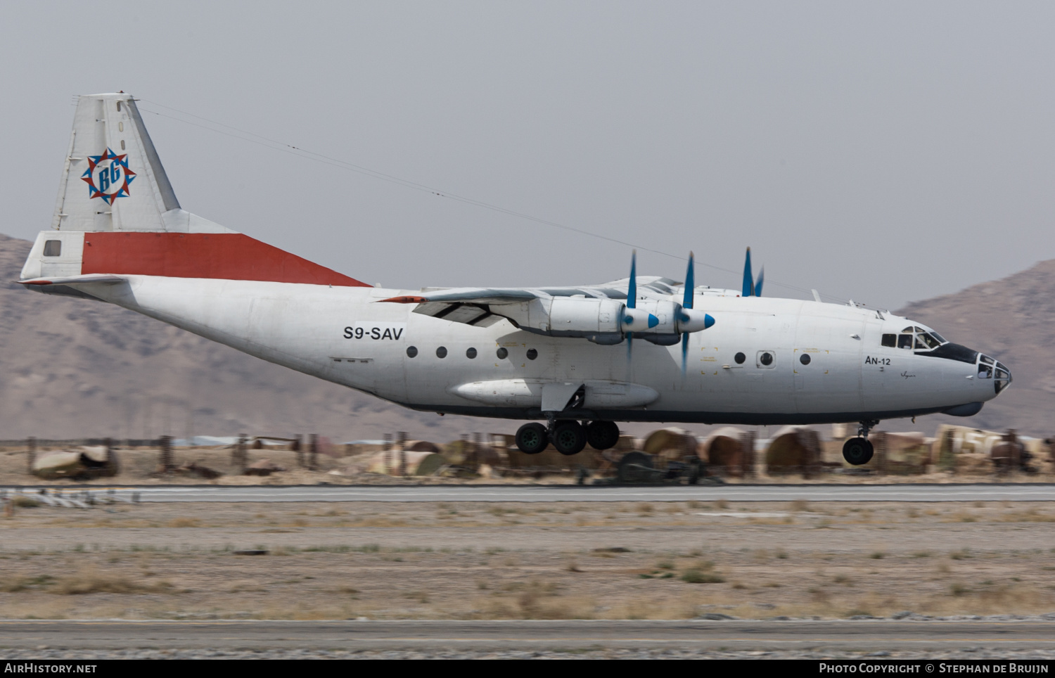 Aircraft Photo of S9-SAV | Antonov An-12AP | British Gulf International Airlines | AirHistory.net #190159