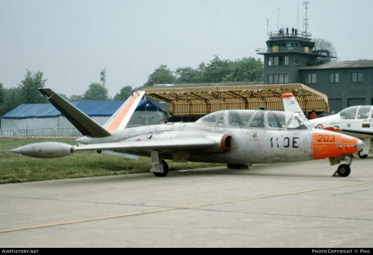 Aircraft Photo of 203 | Fouga CM-170R Magister | France - Air Force | AirHistory.net #190169