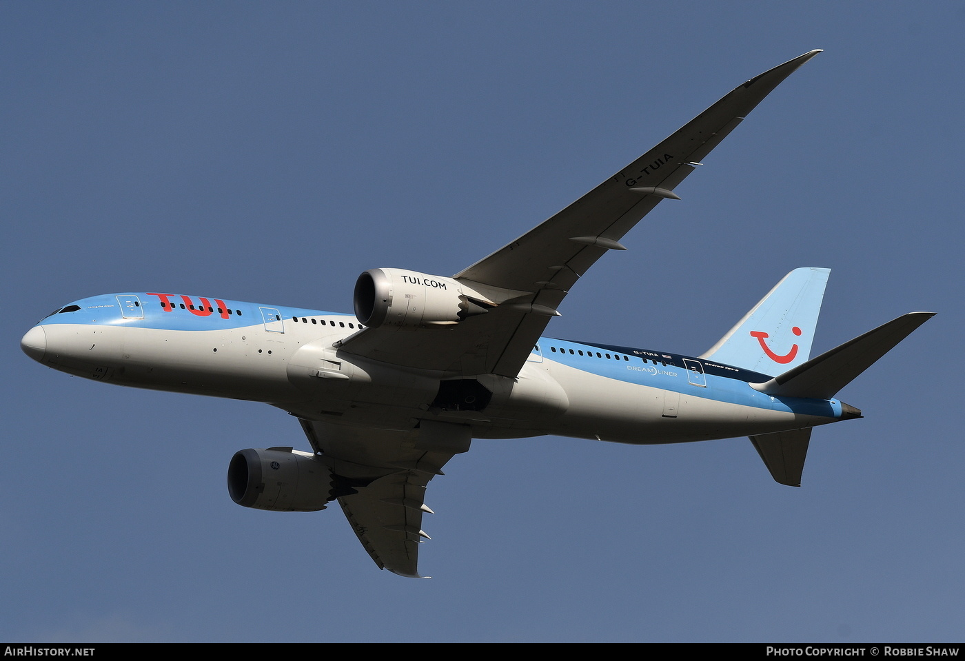 Aircraft Photo of G-TUIA | Boeing 787-8 Dreamliner | TUI | AirHistory.net #190190