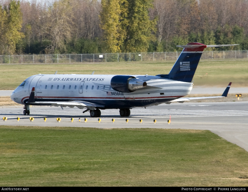 Aircraft Photo of N458AW | Bombardier CRJ-200LR (CL-600-2B19) | US Airways Express | AirHistory.net #190197