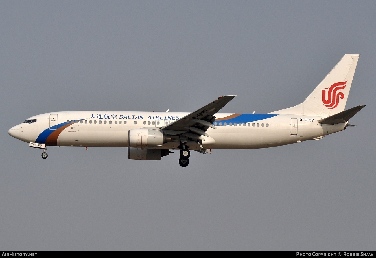 Aircraft Photo of B-5197 | Boeing 737-86N | Dalian Airlines | AirHistory.net #190221