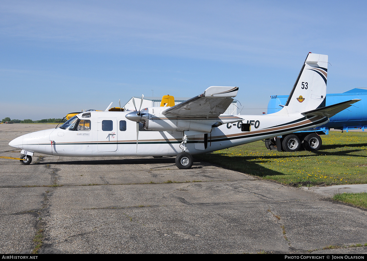 Aircraft Photo of C-GJFO | North American Rockwell 690 Turbo Commander | Air Spray | AirHistory.net #190241