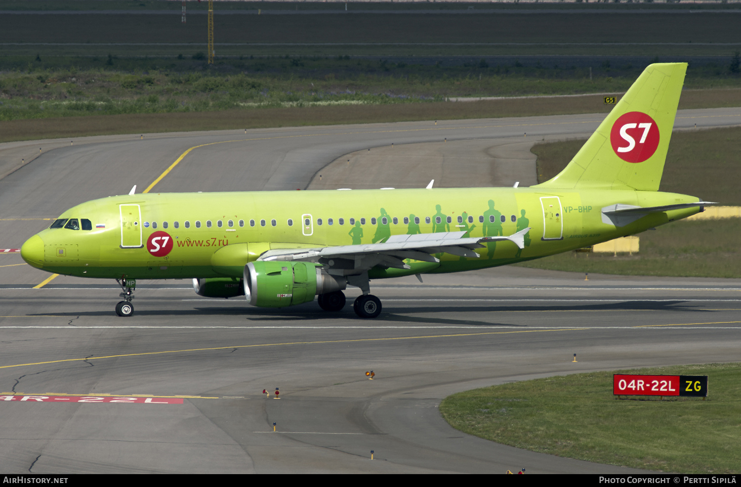 Aircraft Photo of VP-BHP | Airbus A319-114 | S7 Airlines | AirHistory.net #190278