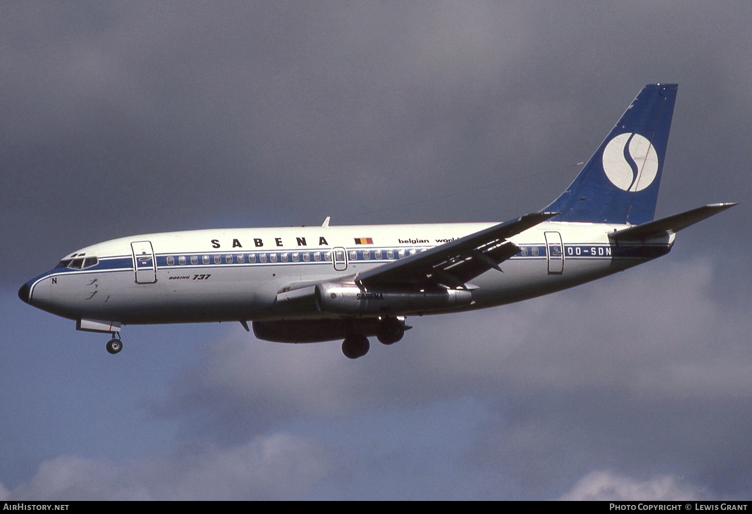 Aircraft Photo of OO-SDN | Boeing 737-229/Adv | Sabena | AirHistory.net #190366