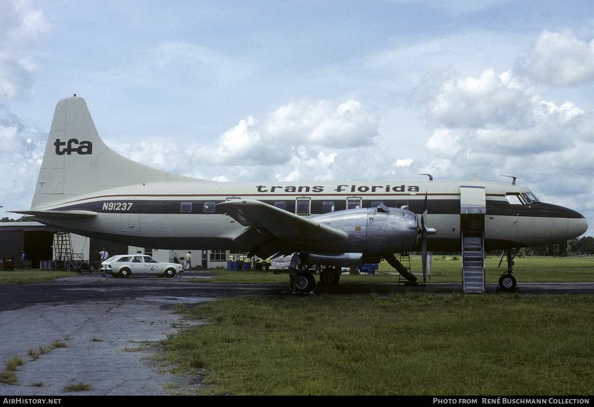 Aircraft Photo of N91237 | Convair 240-13 | Trans Florida Airlines - TFA | AirHistory.net #190371