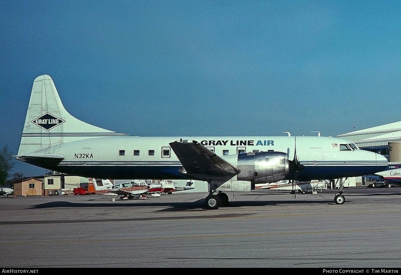 Aircraft Photo of N32KA | Convair 580 | Gray Line Air | AirHistory.net #190435