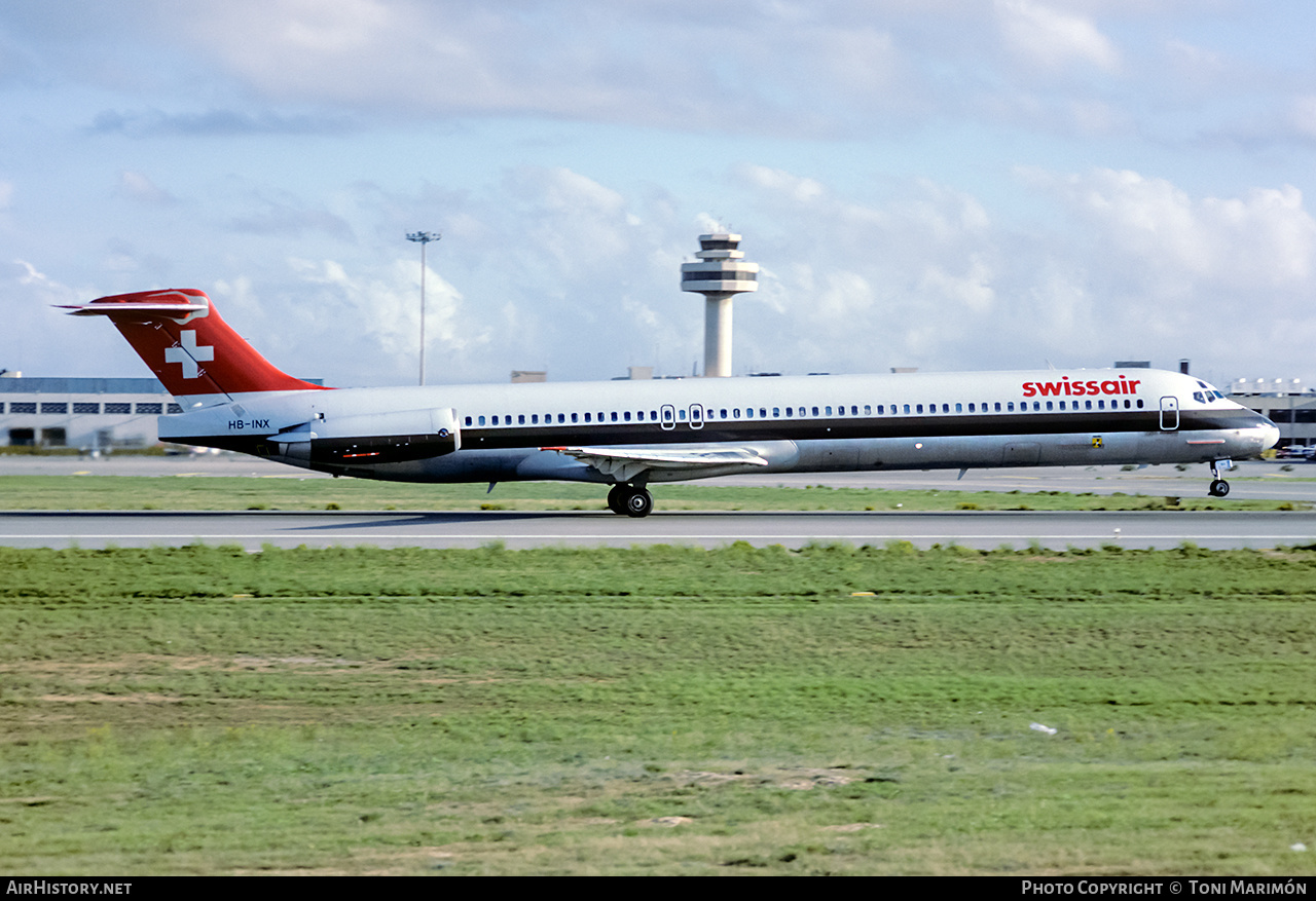 Aircraft Photo of HB-INX | McDonnell Douglas MD-81 (DC-9-81) | Swissair | AirHistory.net #190437