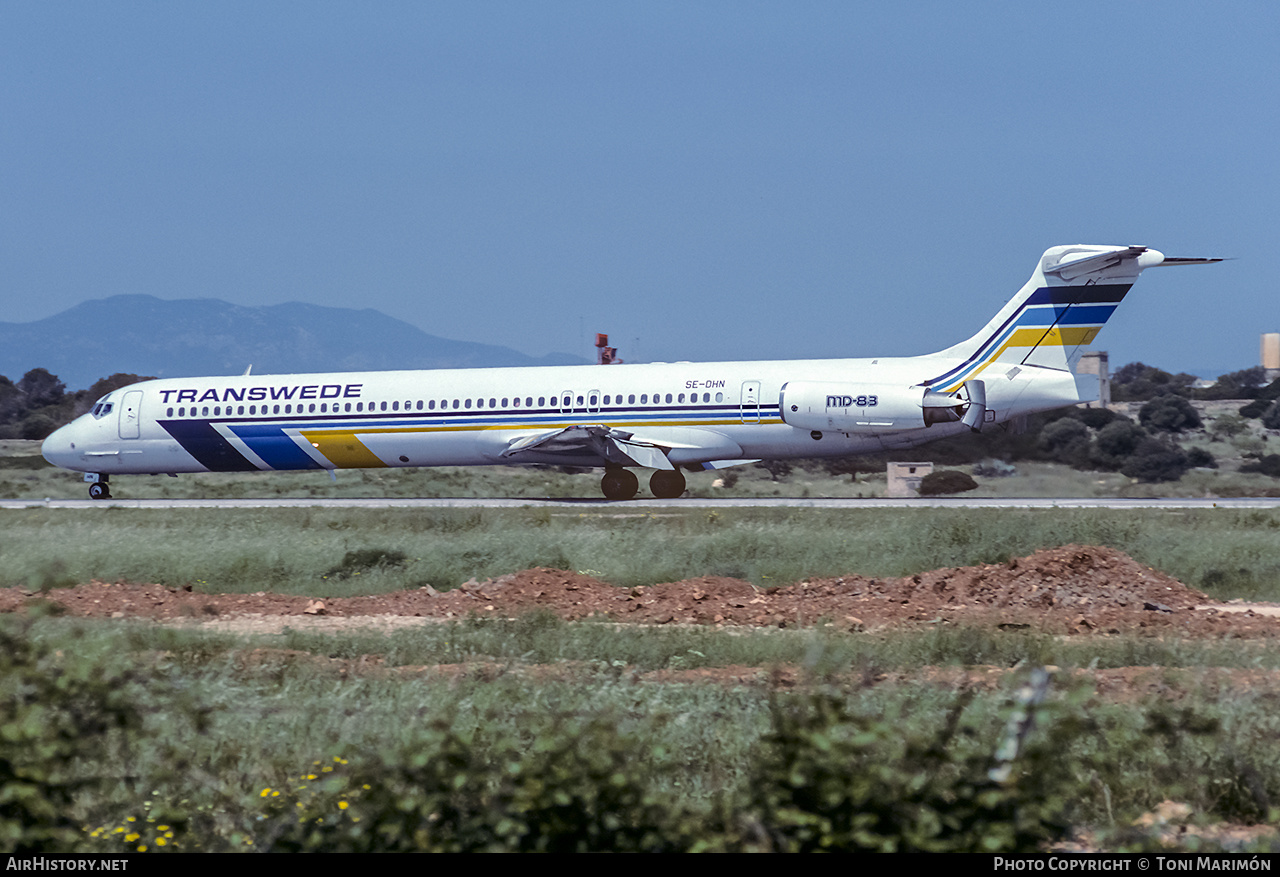 Aircraft Photo of SE-DHN | McDonnell Douglas MD-83 (DC-9-83) | Transwede Airways | AirHistory.net #190438