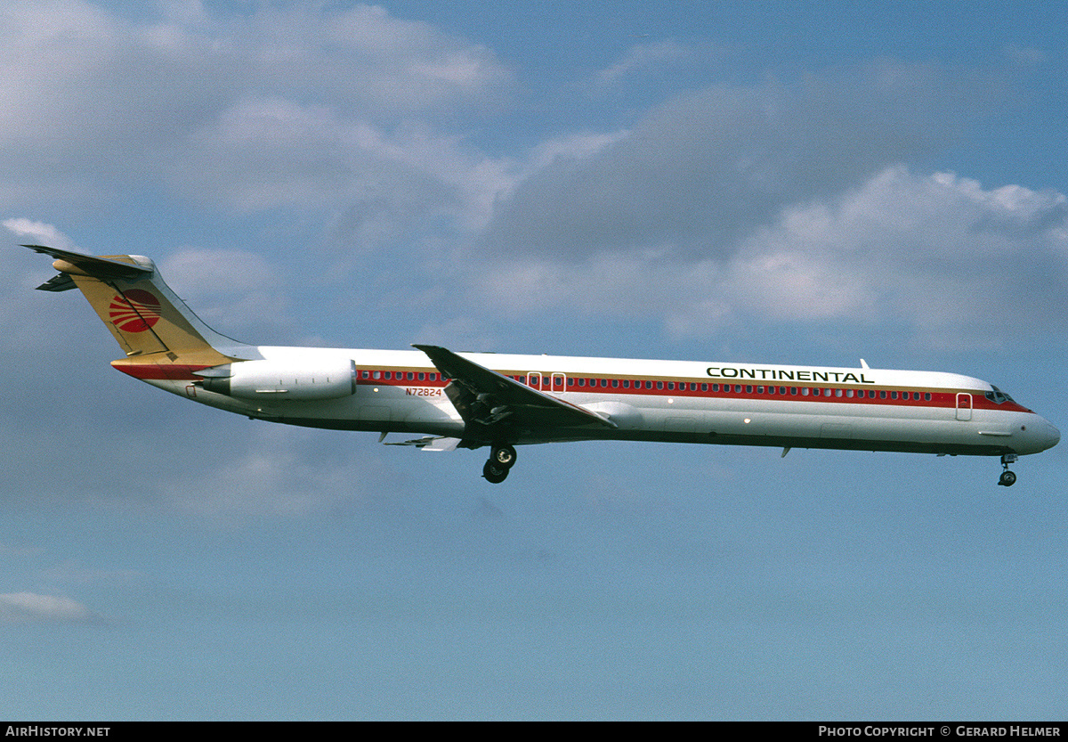 Aircraft Photo of N72824 | McDonnell Douglas MD-82 (DC-9-82) | Continental Airlines | AirHistory.net #190479