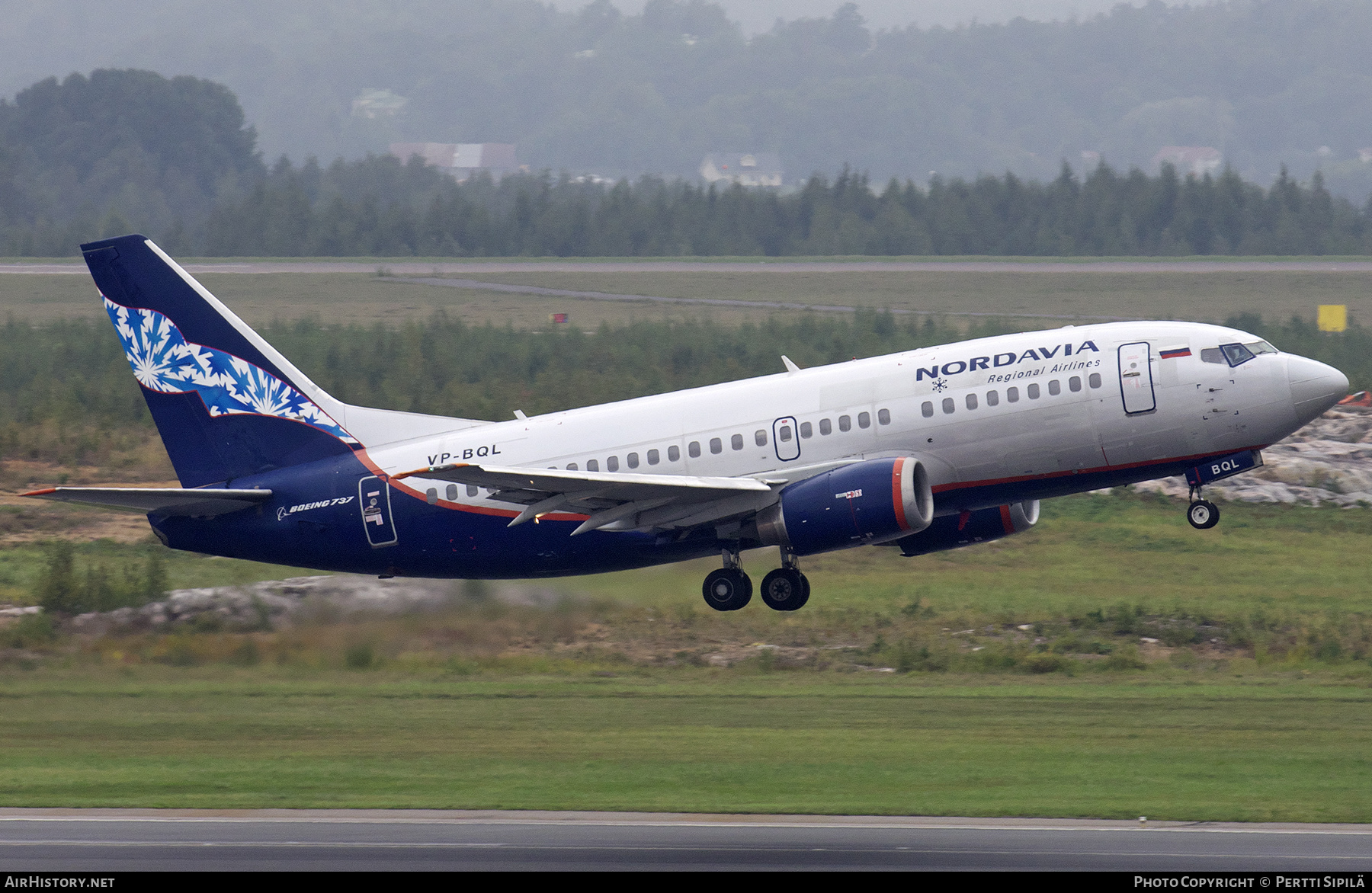 Aircraft Photo of VP-BQL | Boeing 737-5Y0 | Nordavia - Regional Airlines | AirHistory.net #190517