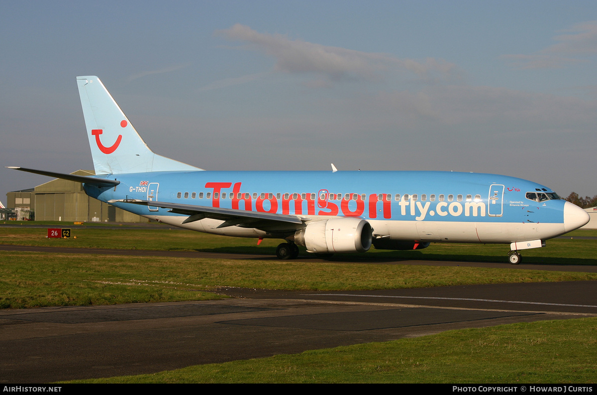 Aircraft Photo of G-THOI | Boeing 737-36Q | Thomsonfly | AirHistory.net #190527