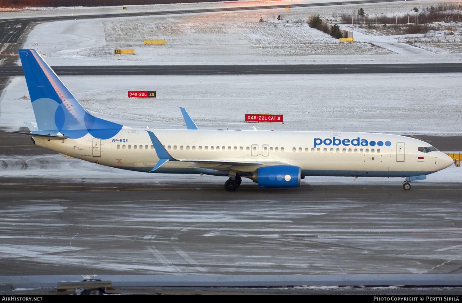 Aircraft Photo of VP-BQE | Boeing 737-800 | Pobeda Airlines | AirHistory.net #190557