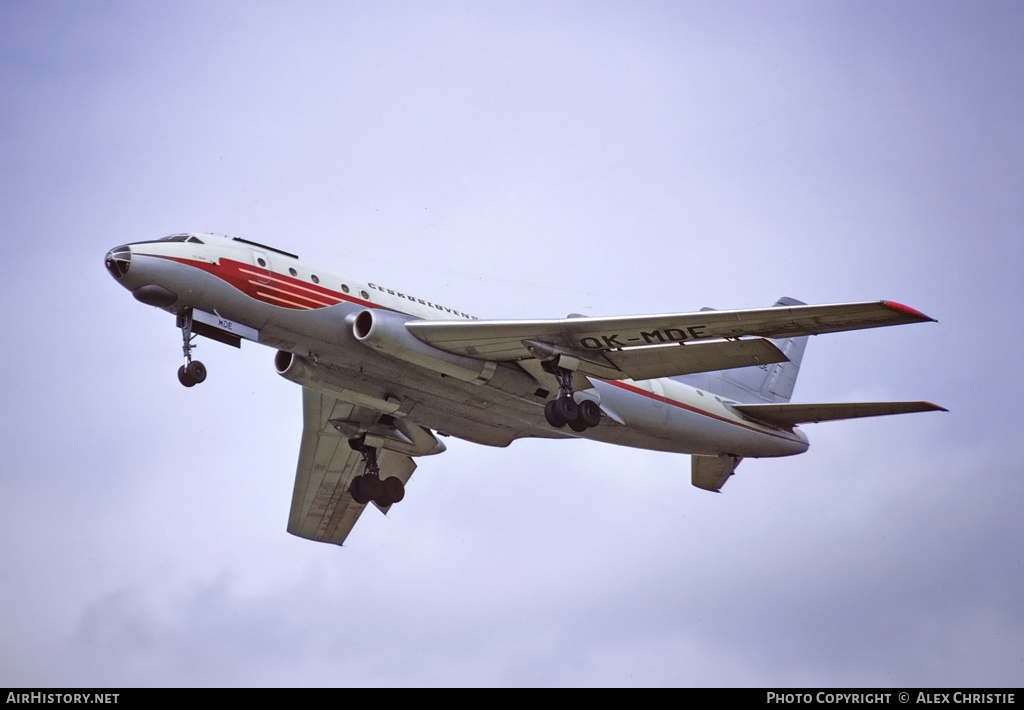 Aircraft Photo of OK-MDE | Tupolev Tu-104A | ČSA - Československé Aerolinie - Czechoslovak Airlines | AirHistory.net #190580