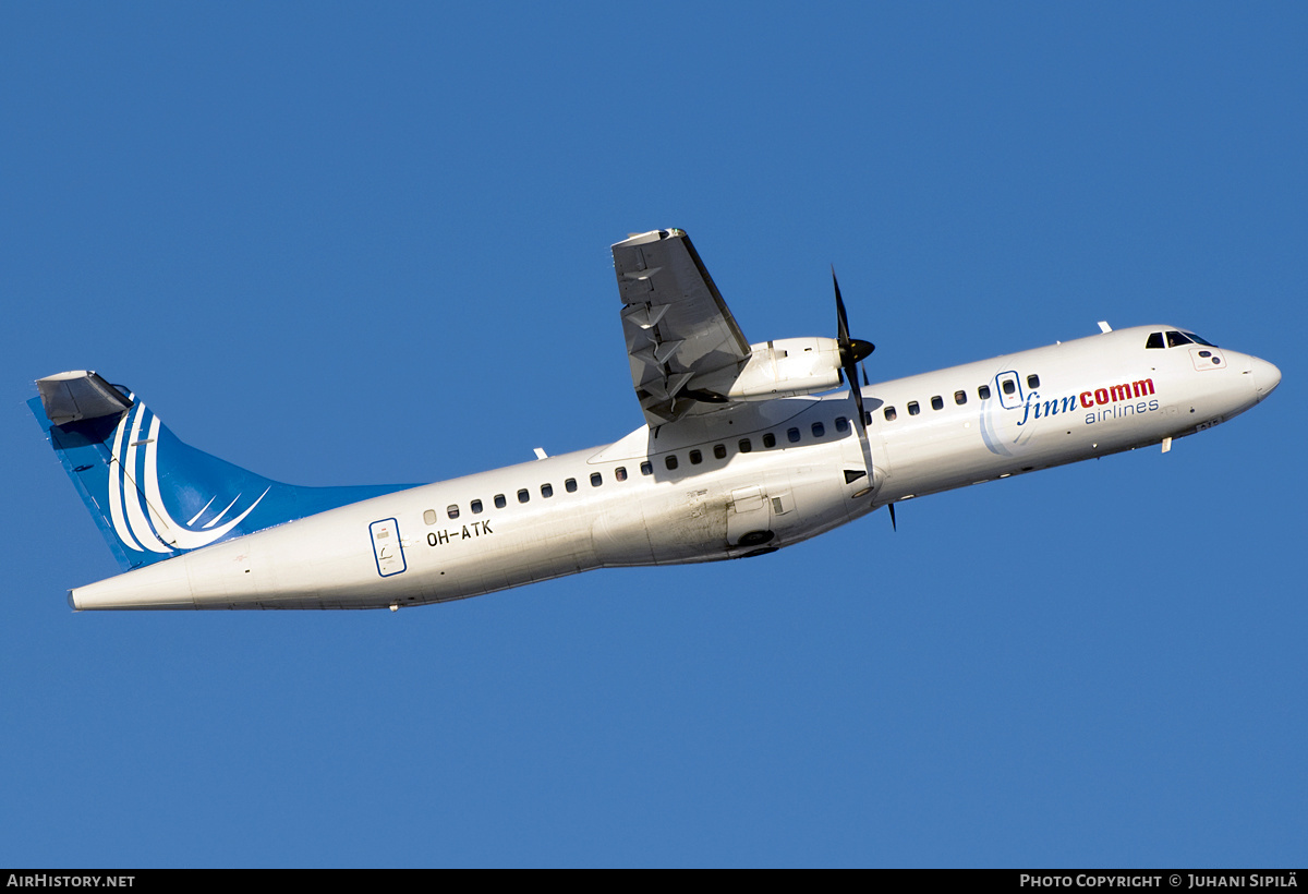 Aircraft Photo of OH-ATK | ATR ATR-72-500 (ATR-72-212A) | Finncomm Airlines | AirHistory.net #190616