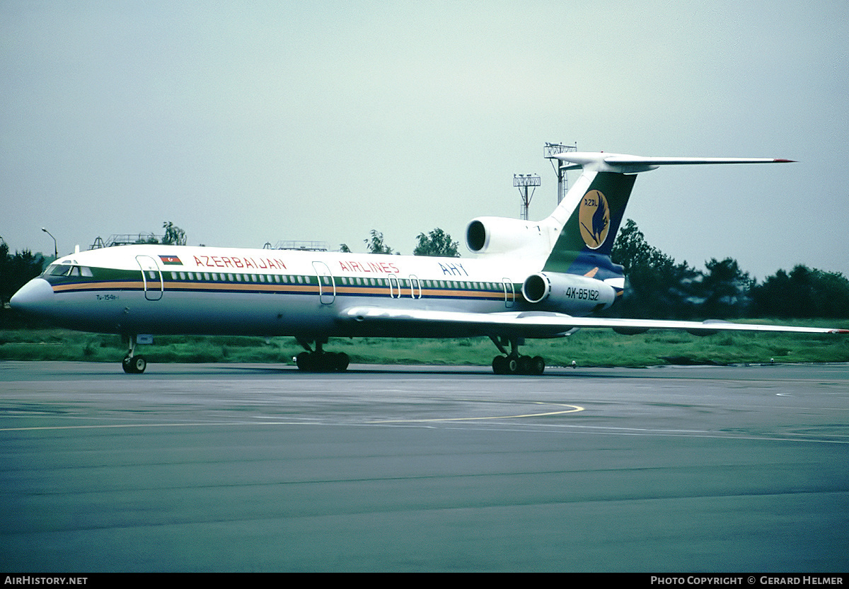 Aircraft Photo of 4K-85192 | Tupolev Tu-154B-1 | Azerbaijan Airlines - AZAL - AHY | AirHistory.net #190644