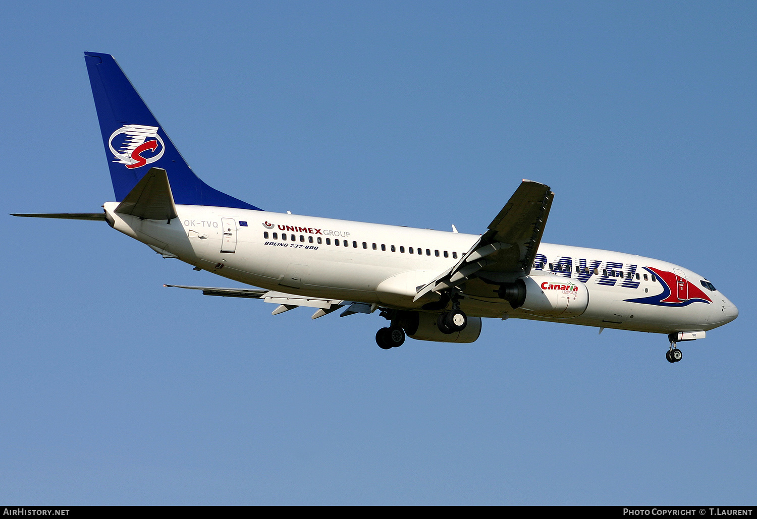 Aircraft Photo of OK-TVQ | Boeing 737-86N | Travel Service | AirHistory.net #190670