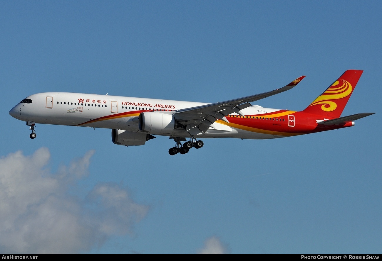 Aircraft Photo of B-LGD | Airbus A350-941 | Hong Kong Airlines | AirHistory.net #190678