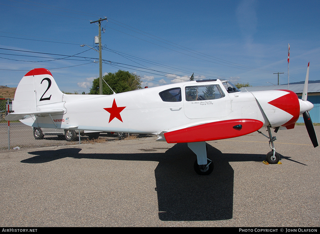 Aircraft Photo of N416RG | Yakovlev Yak-18T | AirHistory.net #190688