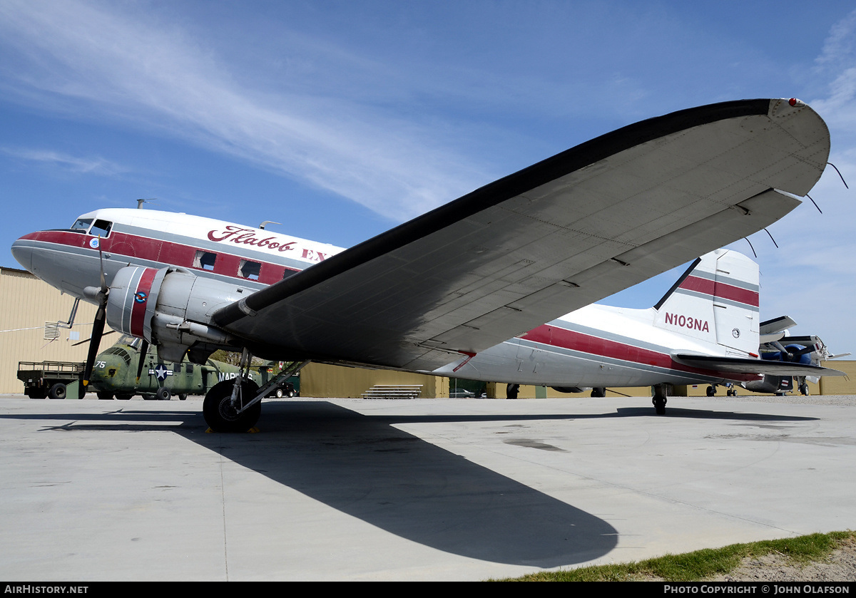 Aircraft Photo of N103NA | Douglas DC-3(C) | Flabob Express | AirHistory.net #190689