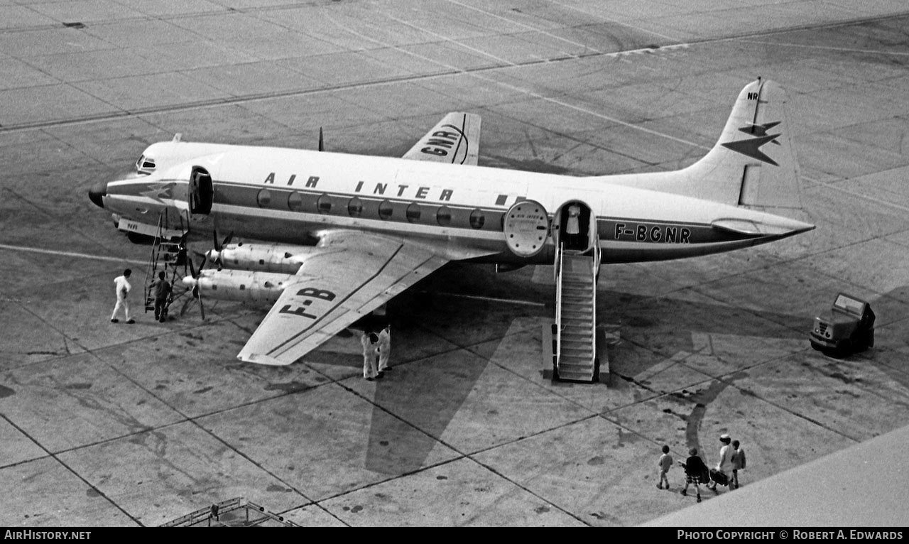 Aircraft Photo of F-BGNR | Vickers 708 Viscount | Air Inter | AirHistory.net #190704
