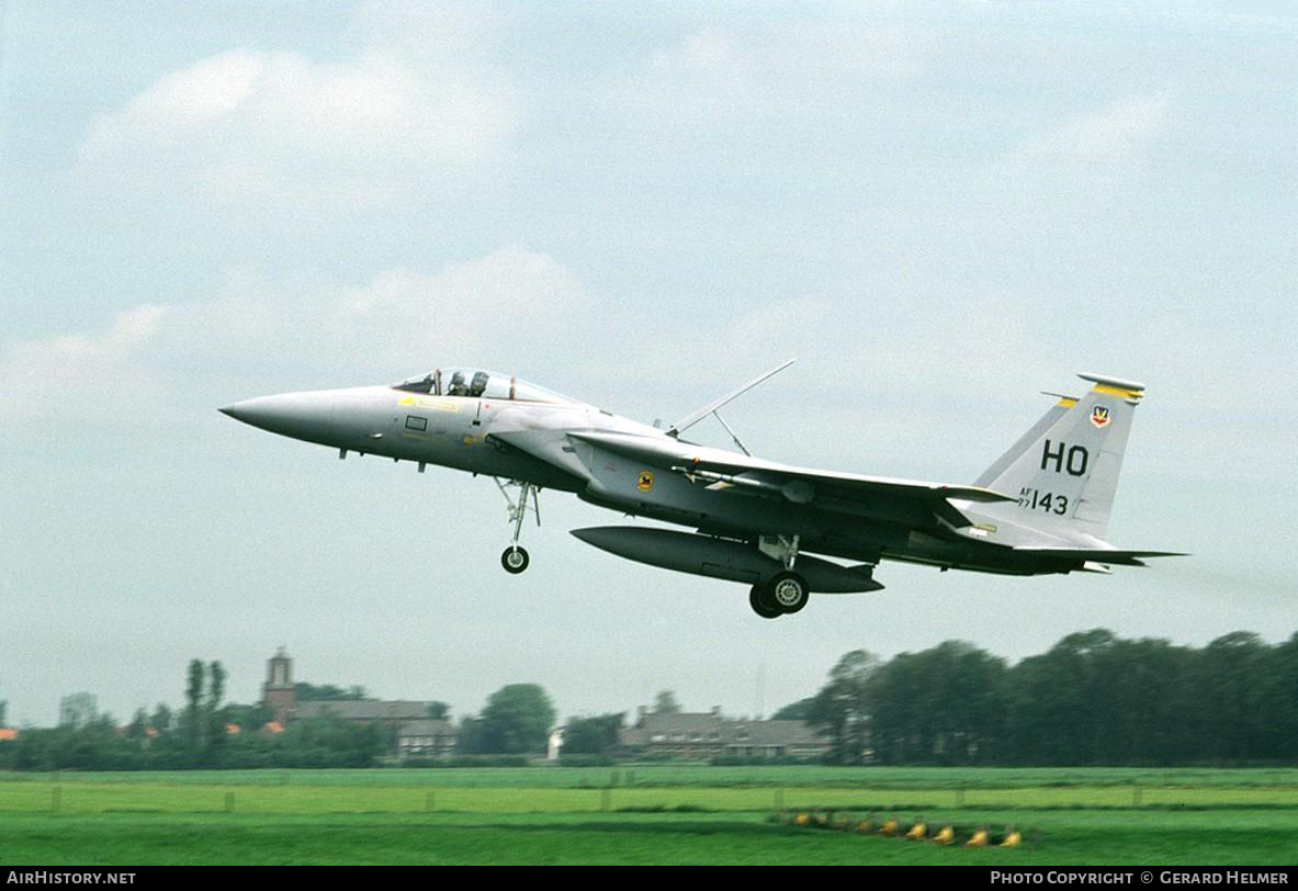 Aircraft Photo of 77-0143 / AF77-143 | McDonnell Douglas F-15A Eagle | USA - Air Force | AirHistory.net #190729