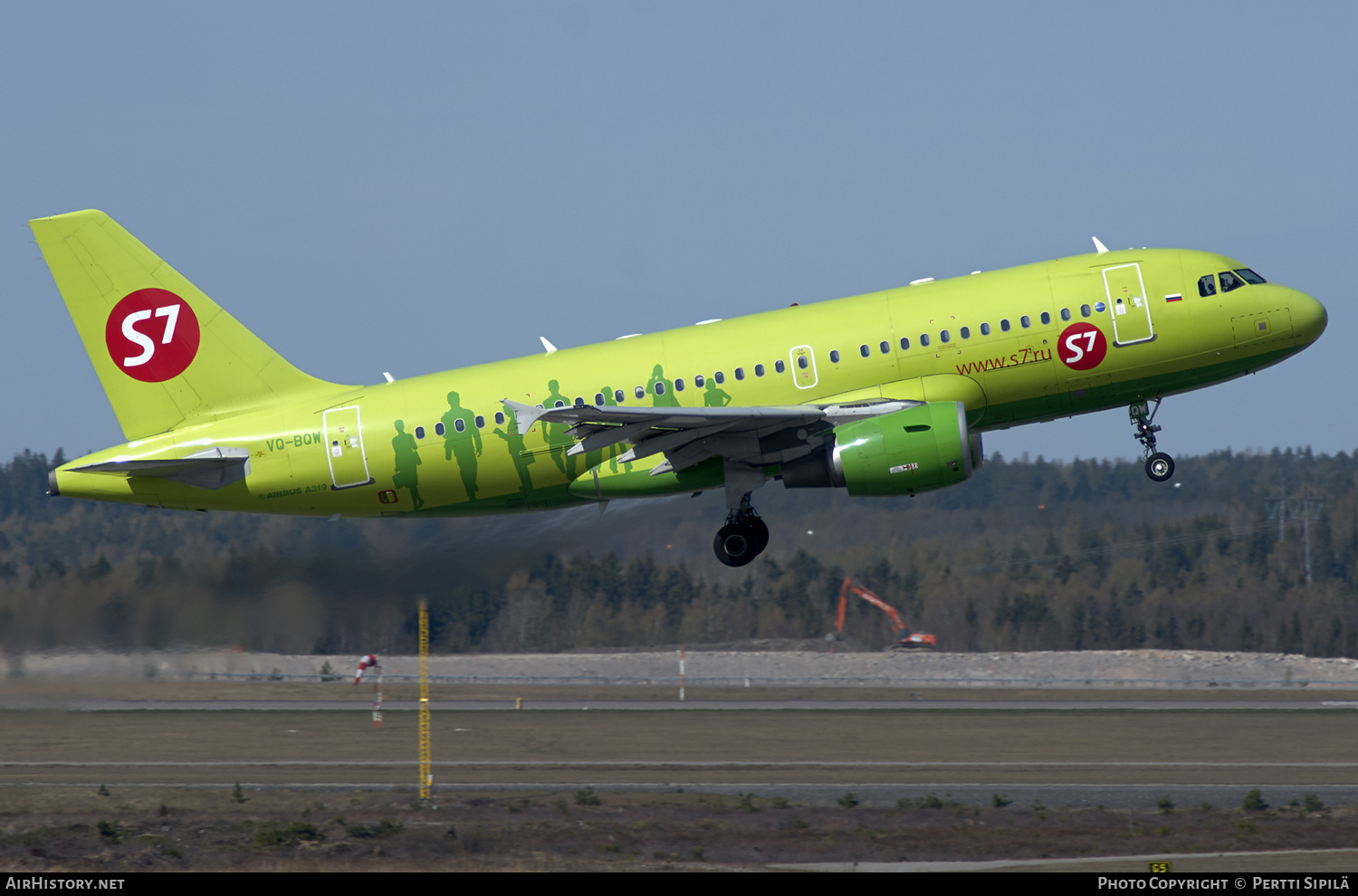 Aircraft Photo of VQ-BQW | Airbus A319-111 | S7 Airlines | AirHistory.net #190772