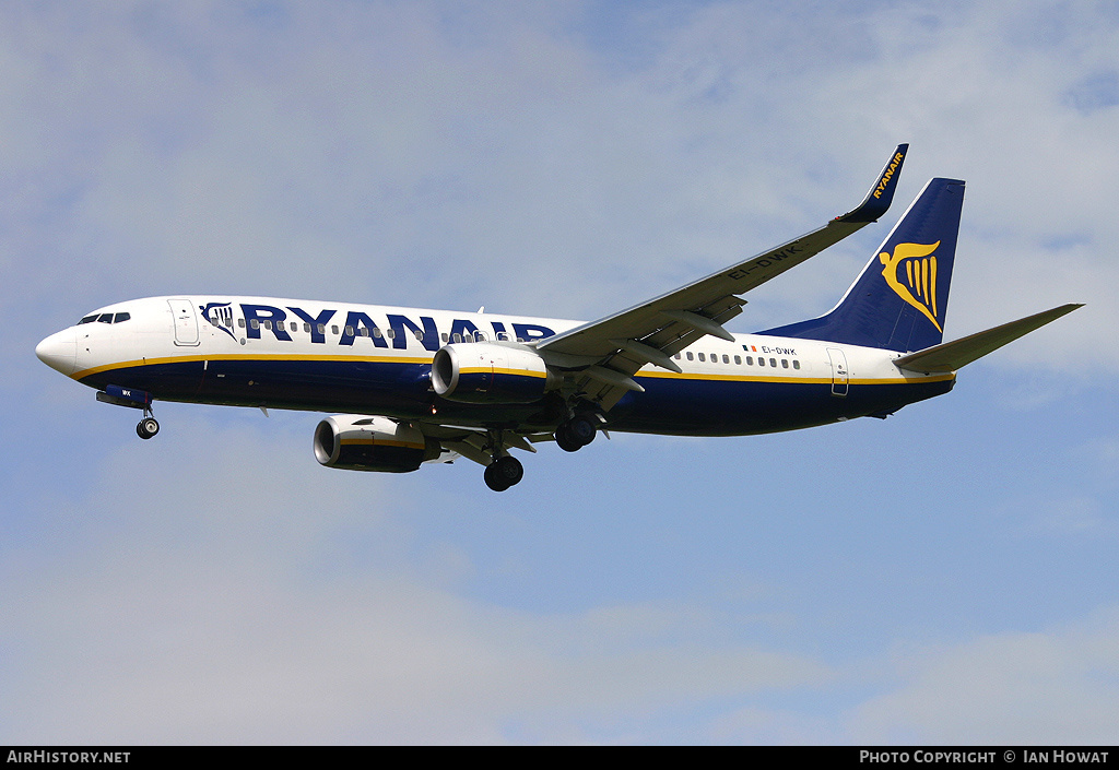 Aircraft Photo of EI-DWK | Boeing 737-8AS | Ryanair | AirHistory.net #190794