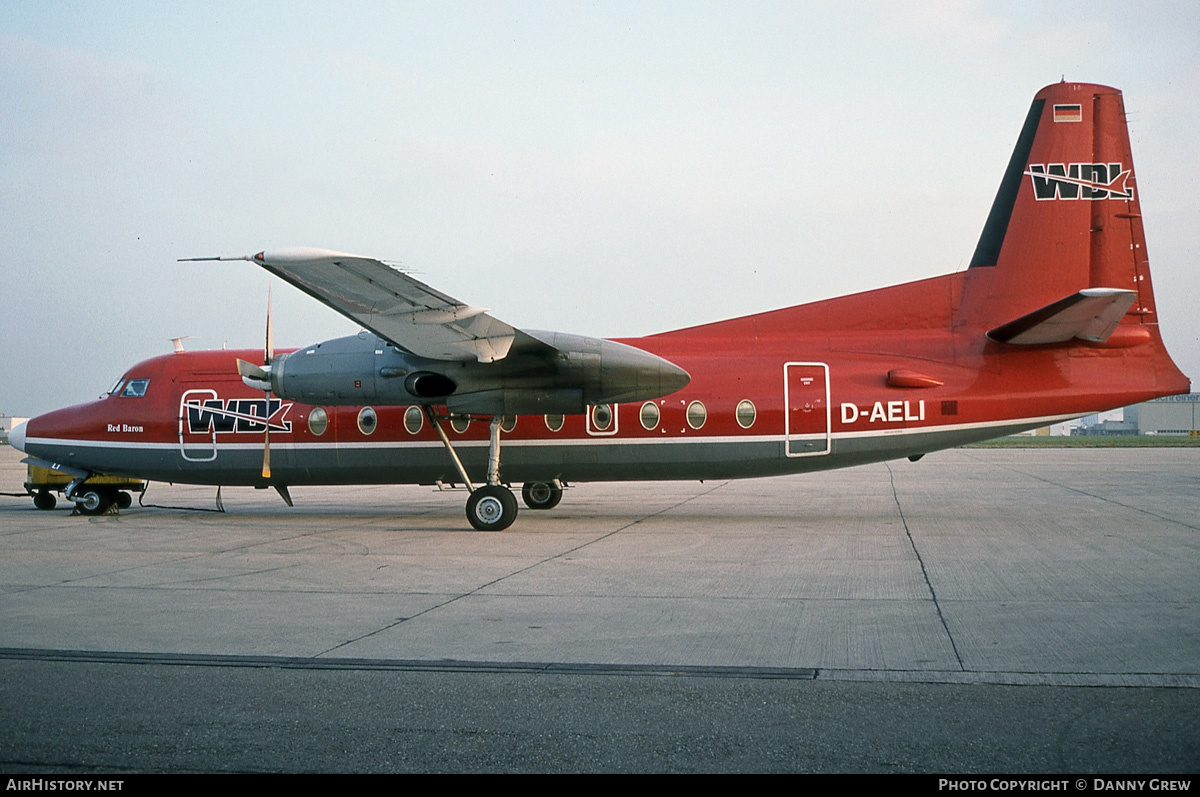 Aircraft Photo of D-AELI | Fokker F27-600 Friendship | WDL Aviation | AirHistory.net #190816