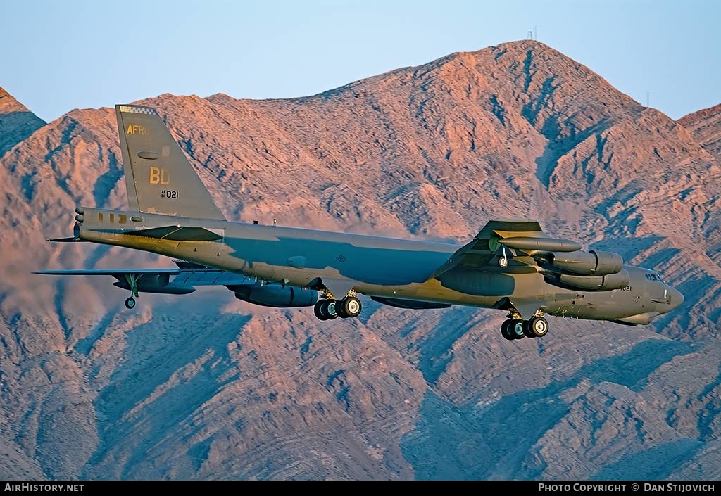 Aircraft Photo of 61-0021 / AF61-021 | Boeing B-52H Stratofortress | USA - Air Force | AirHistory.net #190821