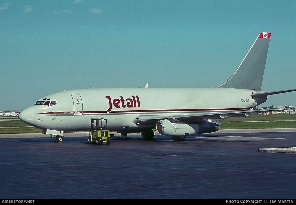 Aircraft Photo of C-GJLN | Boeing 737-210C | Jetall | AirHistory.net #190922