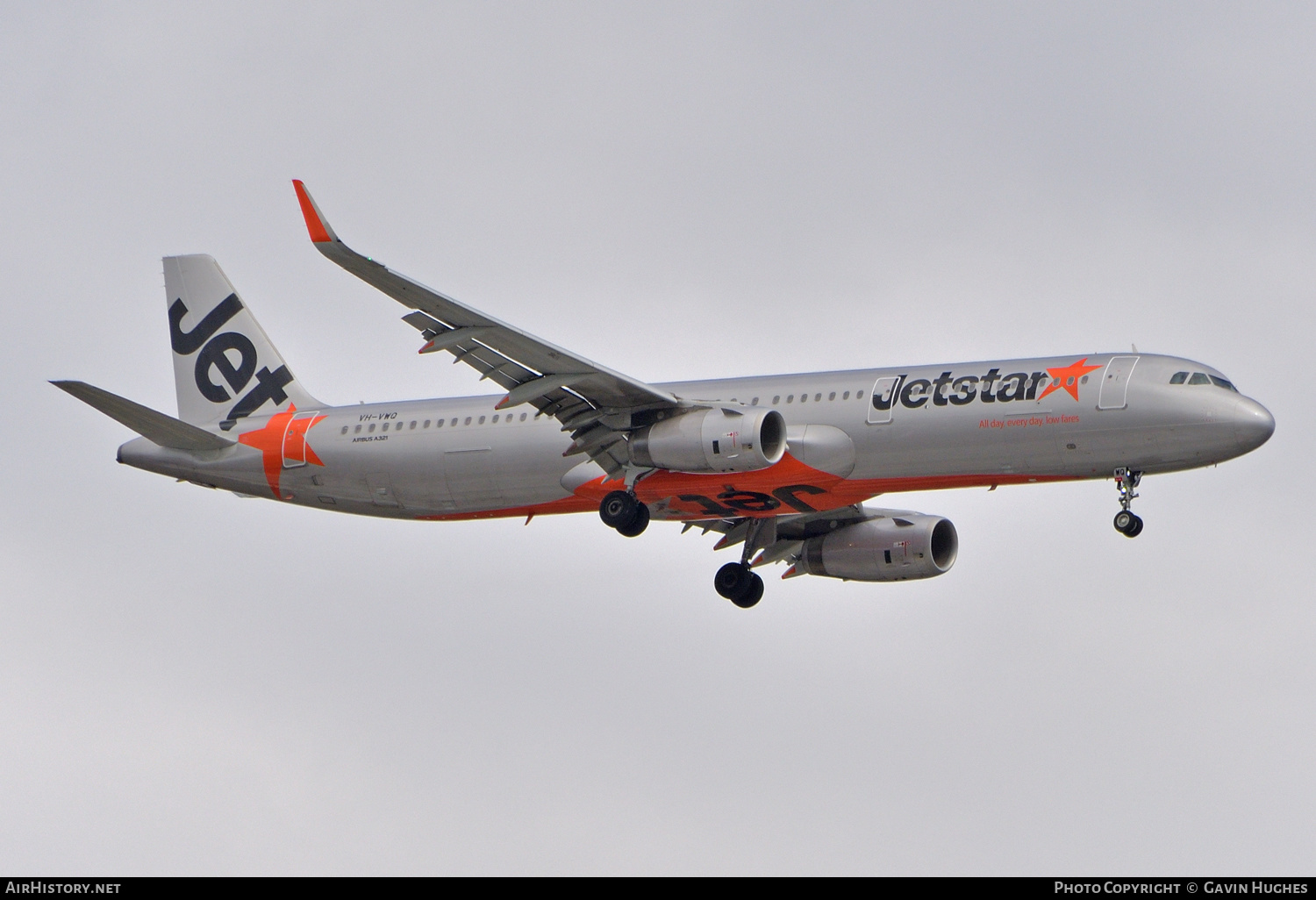 Aircraft Photo of VH-VWQ | Airbus A321-231 | Jetstar Airways | AirHistory.net #190924