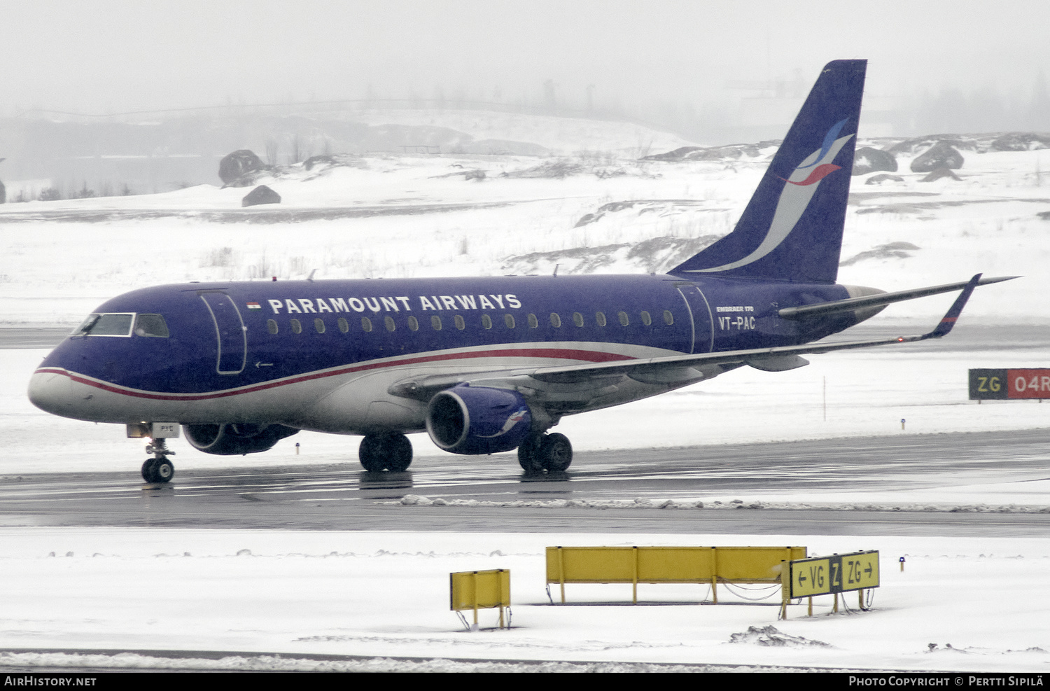 Aircraft Photo of VT-PAC | Embraer 170LR (ERJ-170-100LR) | Paramount Airways | AirHistory.net #190944