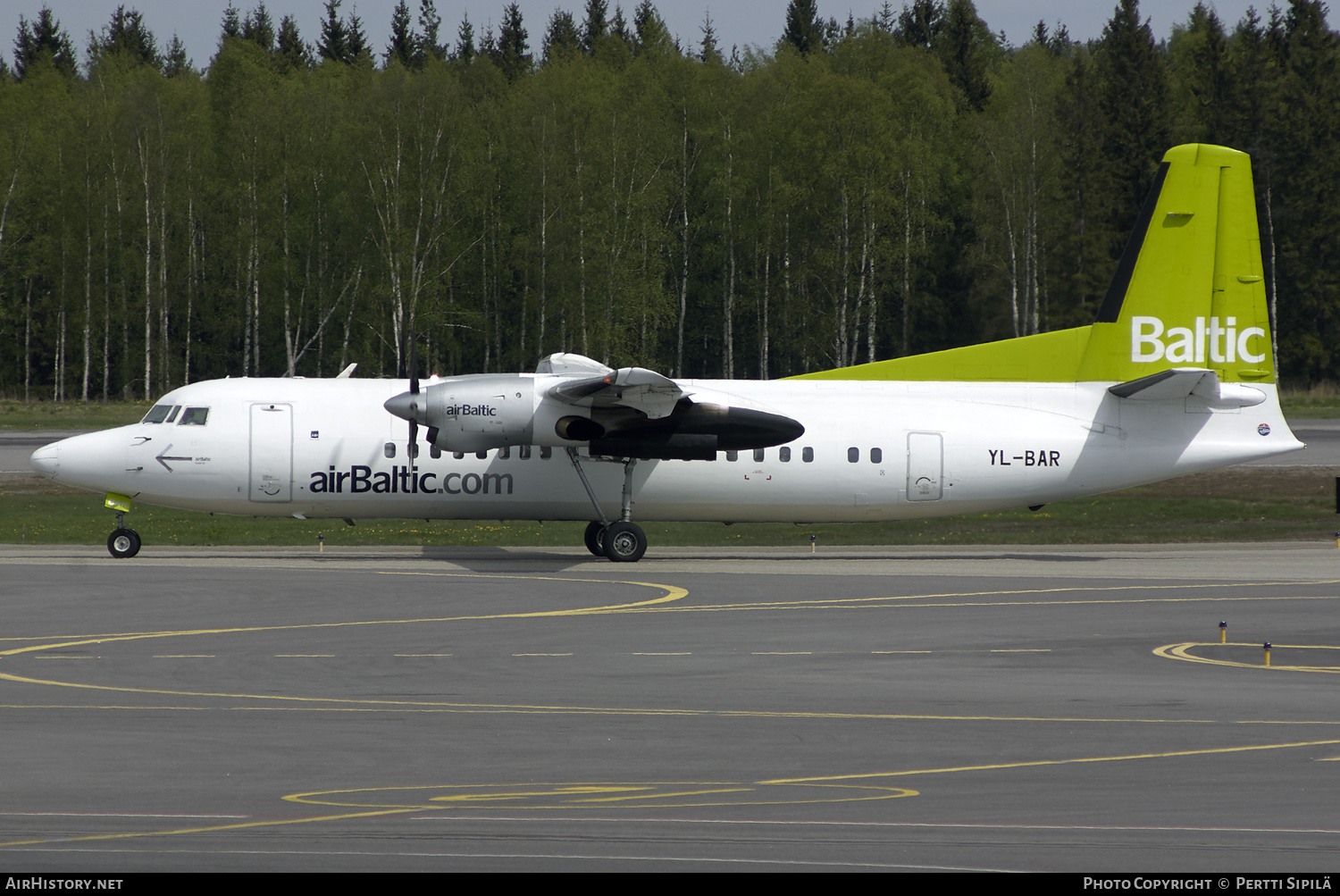 Aircraft Photo of YL-BAR | Fokker 50 | AirBaltic | AirHistory.net #190966